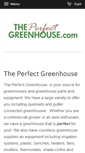 Mobile Screenshot of perfectgreenhouse.com