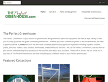 Tablet Screenshot of perfectgreenhouse.com